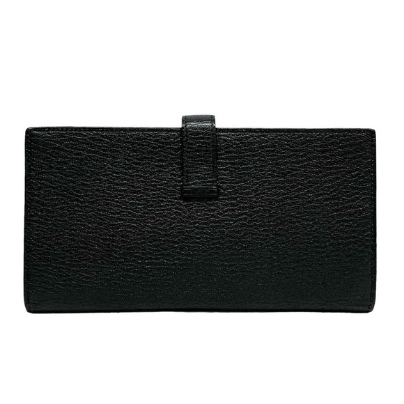 Hermes Bearn Soufflet Chevre Mysore Long Wallet Noir Black - Picture 2 of 7